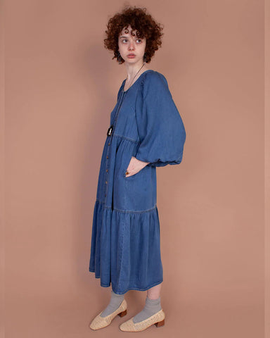 Sage dress in Chambray