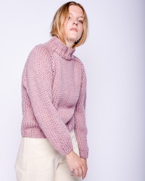 Merino wool Sweater in mauve