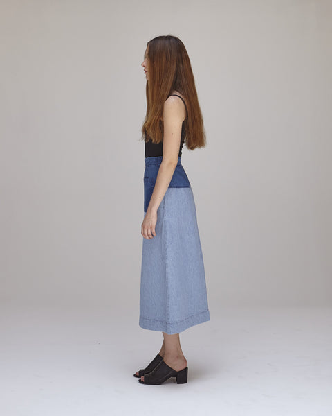 Georgia Skirt in Blue Combo - Founders & Followers - Caron Callahan - 2