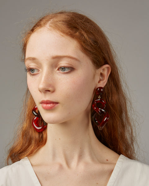 Tamara earrings in red
