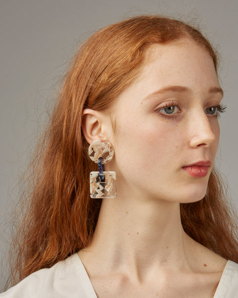 Savannah Earrings in marble