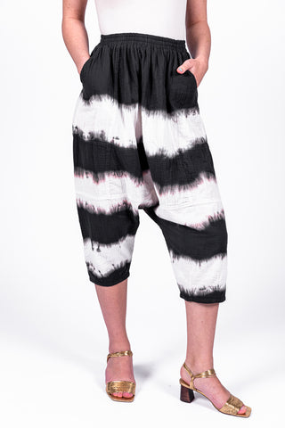 Kiko pants in Shibori dye