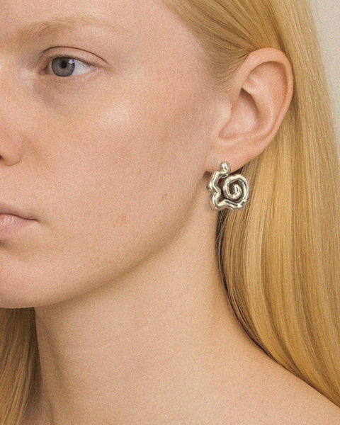 ETERNA SMALL SILVER STERLING EARRINGS