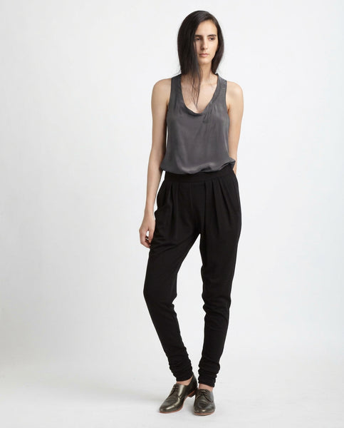 Silk Tank Top in Smoke