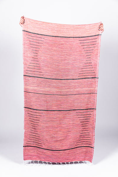 Heather pink beach blanket