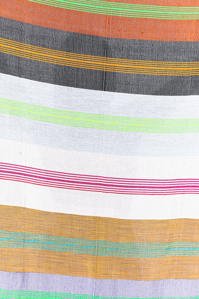 Multicolore striped beach blanket