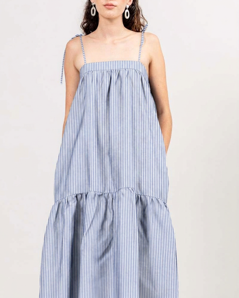 Zoe dress in stripes