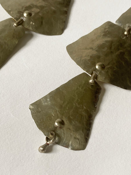 Silver charm earrings