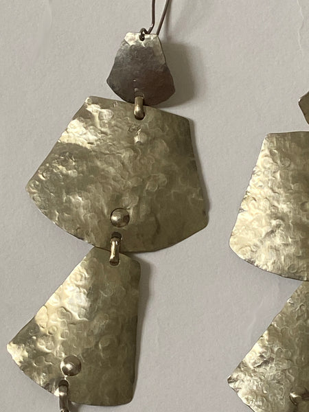 Silver charm earrings