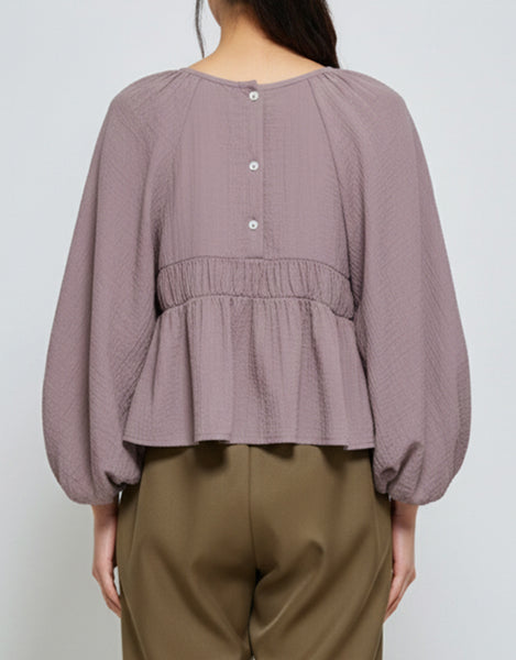 Maeve blouse in Plum truffle