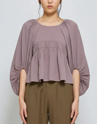 Maeve blouse in Plum truffle
