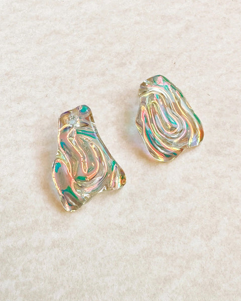 OSTRA GLASS EARRINGS in sunset