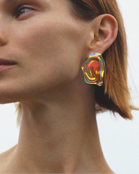 OSTRA GLASS EARRINGS in sunset