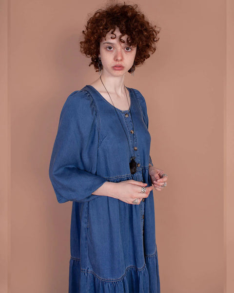 Sage dress in Chambray