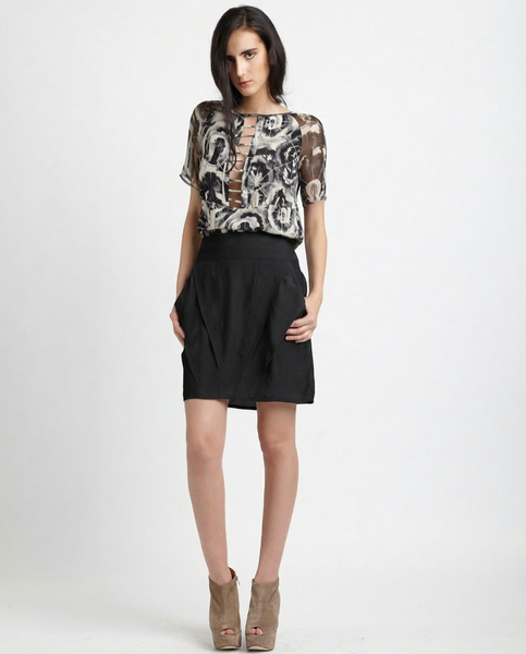 Reflection Skirt in black