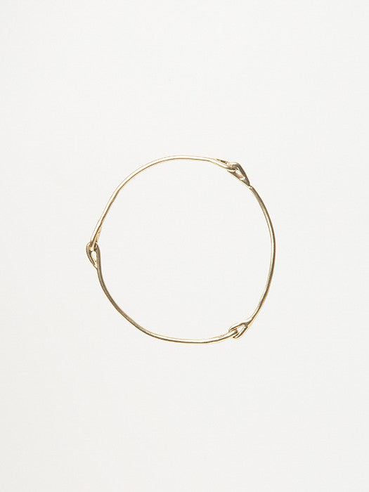 Knot Bangle in Gold - Founders & Followers - Ladyluna - 1