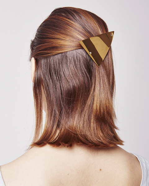 Barrette 086 in shiny gold