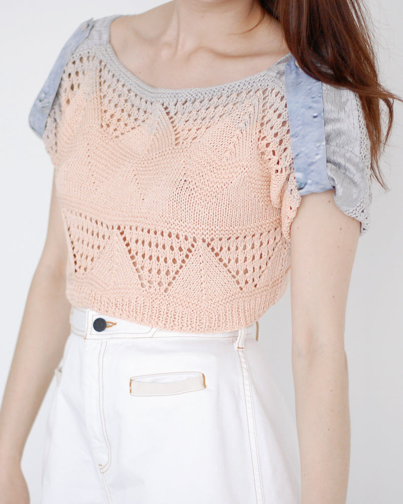 Crochet Cropped Sweater - Founders & Followers - Risto - 1