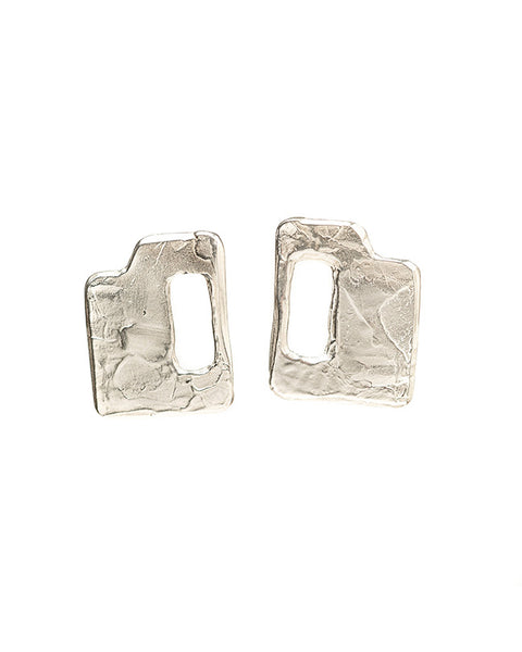Portico earrings in silver