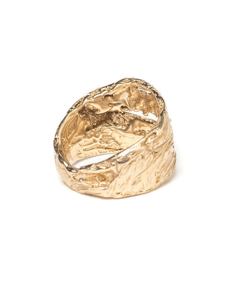 Tomboy ring in brass