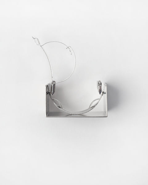 Barrette 042 in matte silver