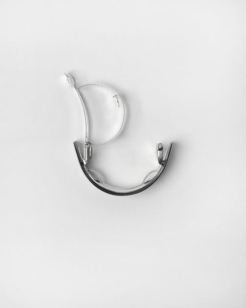 Barrette 046 in black silver