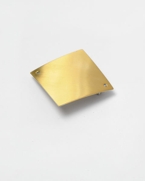 Barrette lozenge 084 in shiny gold