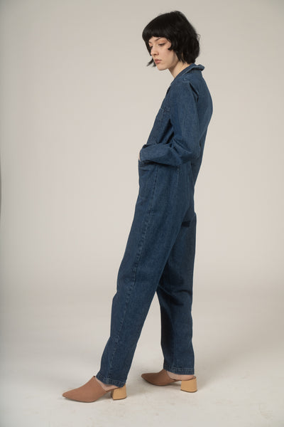 Tia coverall in medium denim