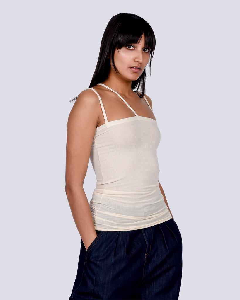 Nida tank in off white