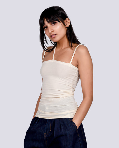Nida tank in off white