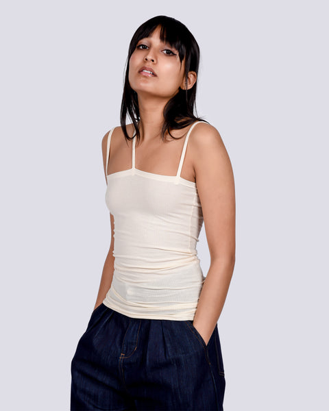 Nida tank in off white