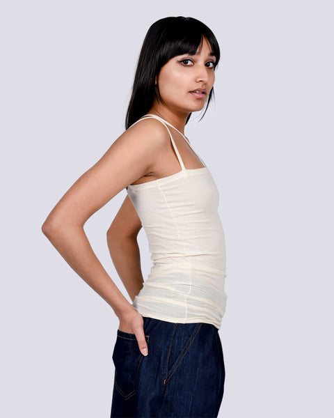 Nida tank in off white