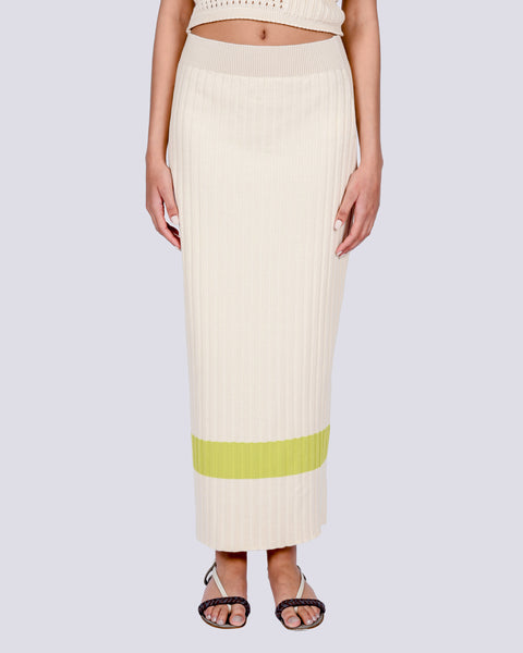 Elvia knit skirt in beige