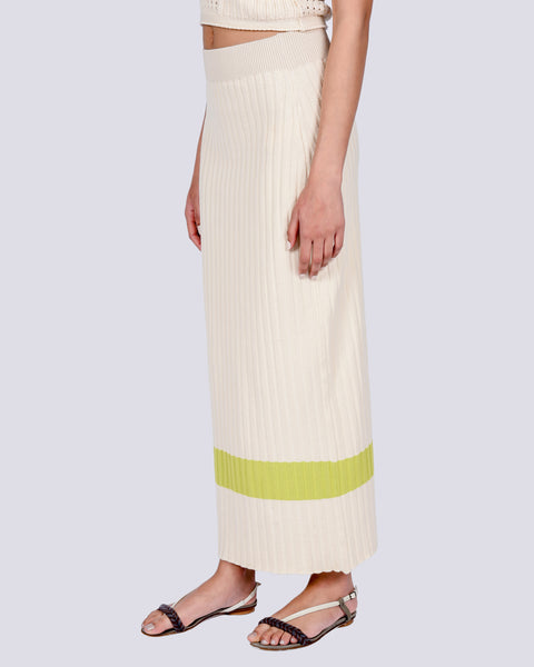 Elvia knit skirt in beige