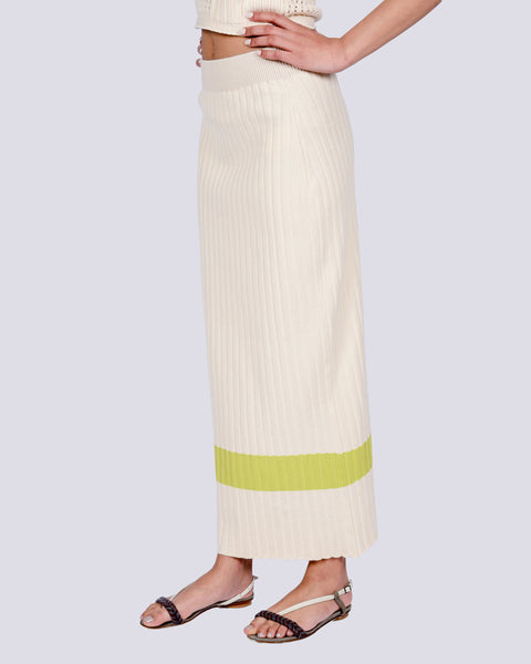 Elvia knit skirt in beige