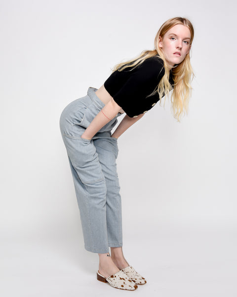 Rene Cargo jeans in recycled denim