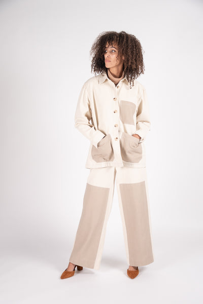 Chore cotton coat in Ivory