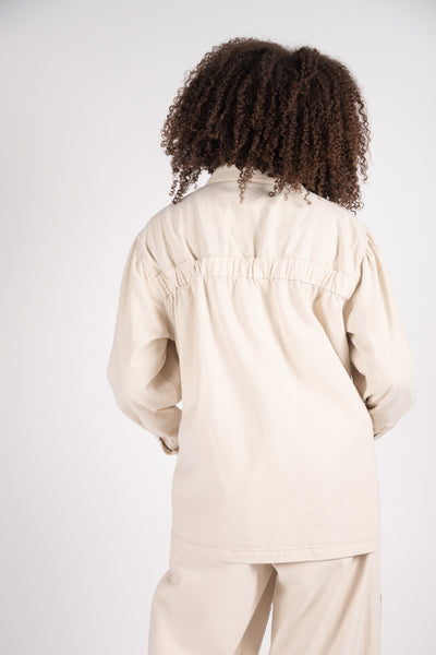 Chore cotton coat in Ivory