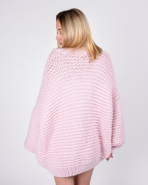 Pocket cardigan in pink