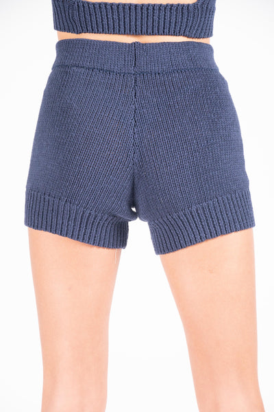 Zubat knit shorts in dark navy
