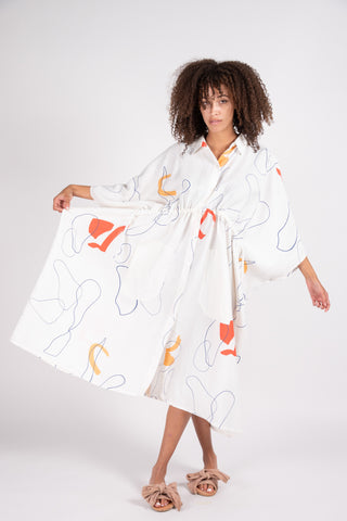 Harris dress in Willow print