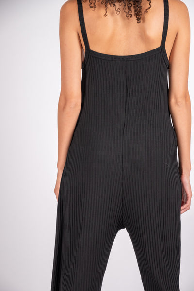 Lina black knit jumpsuit
