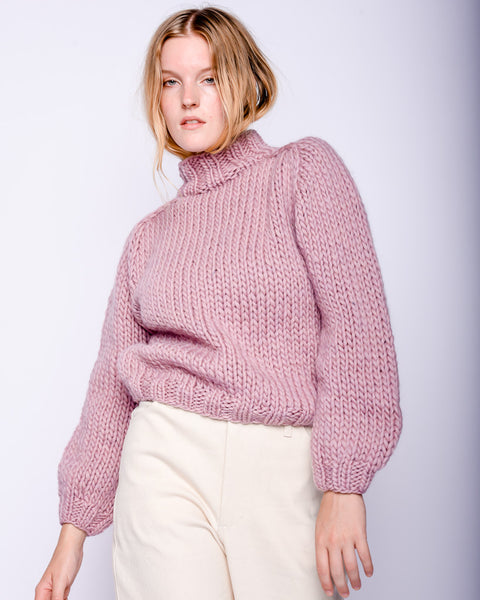 Merino wool Sweater in mauve