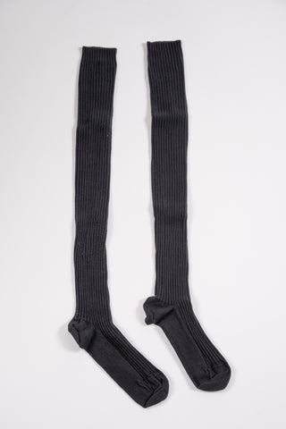Overknee socks in black