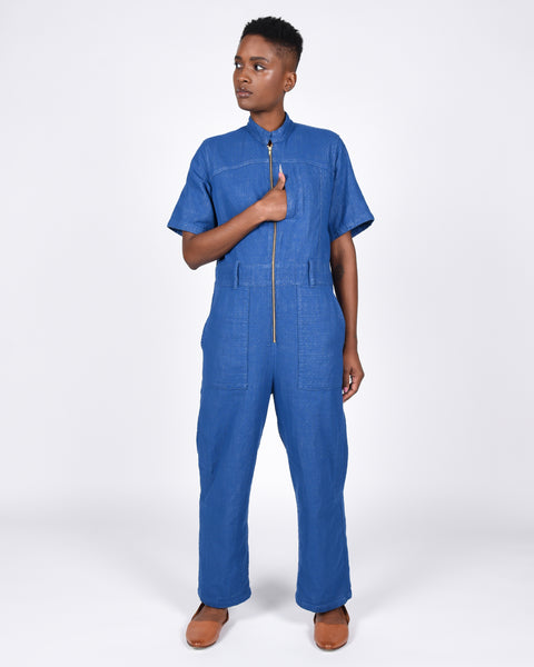 Ailuk jumpsuit in blue indigo