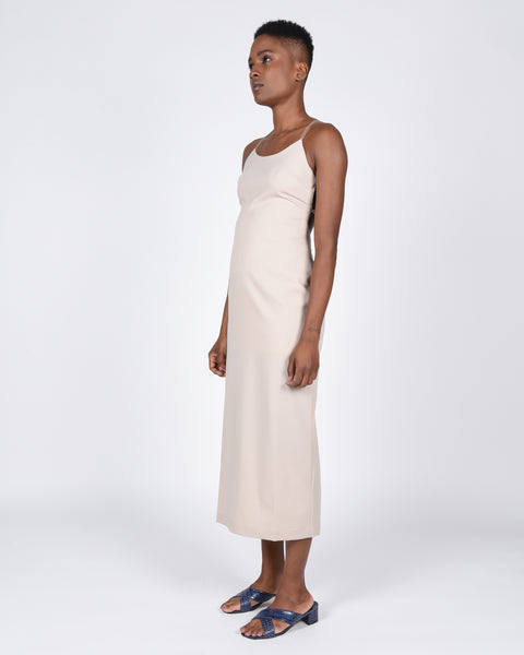 Teresa linen dress in stone