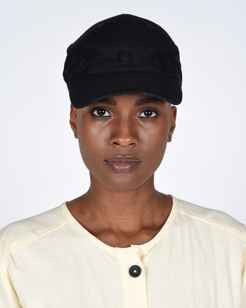 The new order cap in black