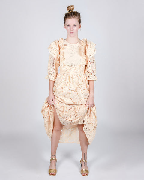 Celosia dress in off-white