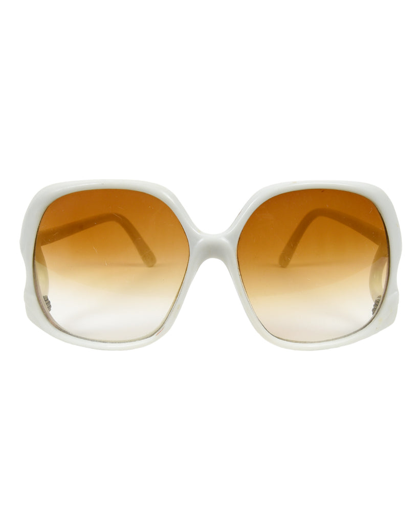 White vintage sunglasses