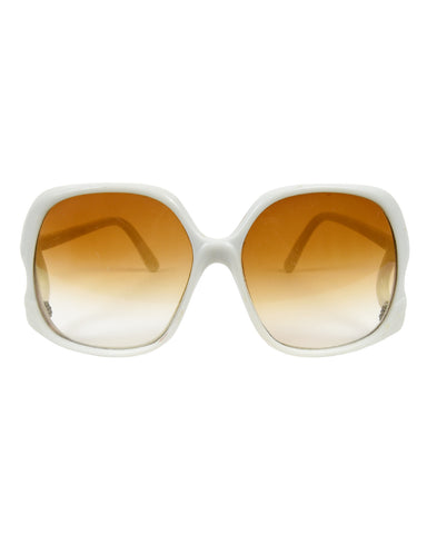 White vintage sunglasses